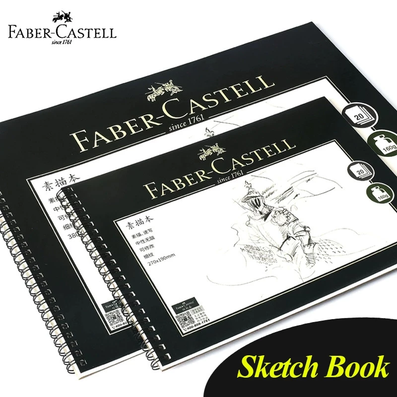 Faber-Castell Sketchbook 160g 20 tờ 8K / 16K Nghệ Sĩ Vẽ Phác Thảo Pad Đồ Dùng Nghệ Thuật Dấu Thiên T