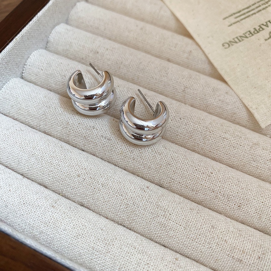 [JewBeautY] Dây chuyền và bông tai thép kim thiết kế giọt nước mịn mặt, phong cách thời trang châu âu và mỹ