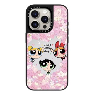 CASENEALPink Graffiti Girl Vỏ Điện Thoại Gương Chất Lượng Cao Thích Hợp Cho iPhone 17ProMax 17pro 17 air 16promax 16 15promax 15 14promax 13 13promax Ốp Lưng Cứng Chống Rơi Thời Trang