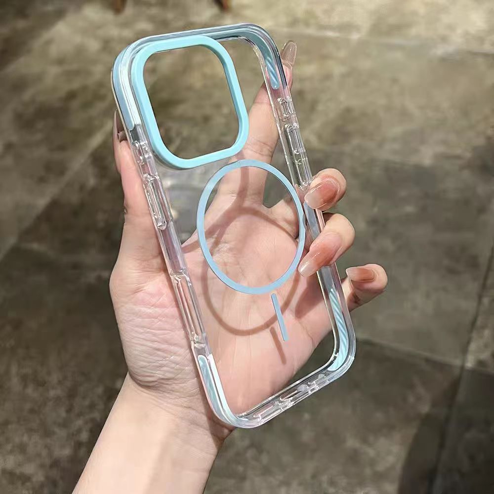 Ốp lưng cứng trong suốt 3 trong 1 tương thích cho iPhone 11 12 pro max 13 pro max 14 pro max 15 pro max 16 pro max