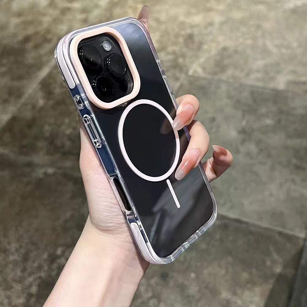 Ốp lưng cứng trong suốt 3 trong 1 tương thích cho iPhone 11 12 pro max 13 pro max 14 pro max 15 pro max 16 pro max