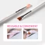 ICONSIGN Lash Brow Lift Brush 2 TRONG 1 Bàn chải sử dụng kép hai đầu để nhuộm lông mi lông mày