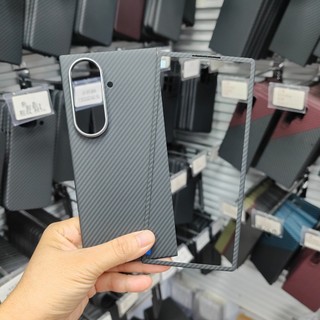 Từ Tính Cao Cấp Aramid Sợi Carbon Ốp Lưng Điện Thoại Samsung Galaxy Z Fold 7 Gấp Kim Loại Len Vỏ Sạc Không Dây
