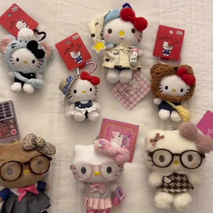 Mặt dây chuyền búp bê sang trọng búp bê Kitty dễ thương