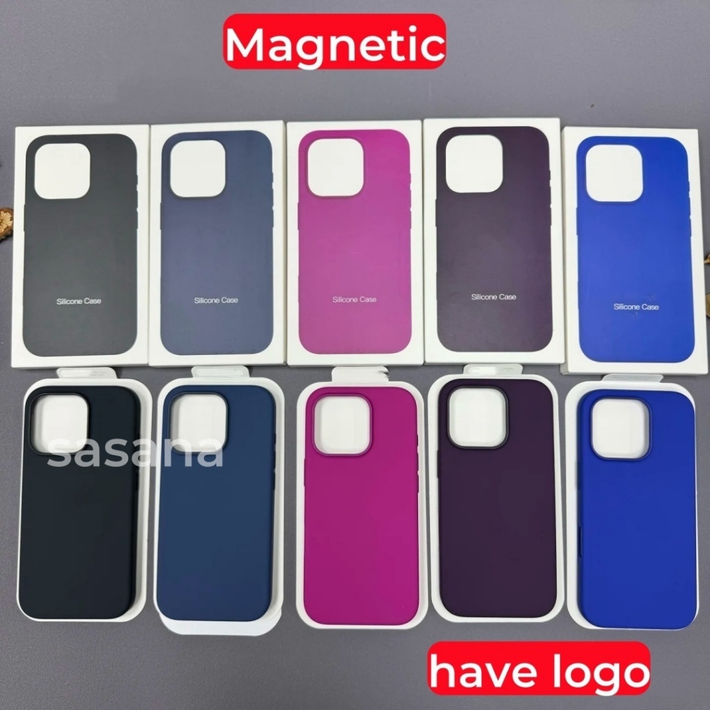 Silicon lỏng từ tính cho iphone 16 / 15 / 14 / 13 / 12 / Pro / Pro Max / plus / mini Vỏ điện thoại chất lượng cao Hoạt hình bật lên