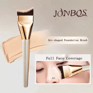Bàn chải nền hình vòng cung Jonbos - Đặc biệt dành cho nghệ sĩ trang điểm Nhẹ Bảo hiểm toàn mặt Công cụ trang điểm dạng lỏng J132