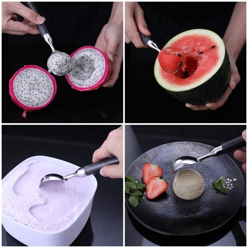 ​Múc Kem Inox 304 Chống Dính | Long Handle Stainless Steel Ice Cream Scoop​