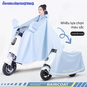 2025 - Áo mưa hạng nhẹ sang trọng，Áo mưa đi xe máy điện che phủ toàn thân vành đôi chắn nước,Áo mưa phù hợp cho nam và nữ，Có thể chuyển thành Bạt Phủ Xe Máy