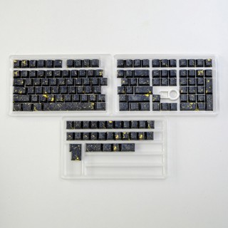 Vàng Đen Bên Tỏa Sáng Qua Keycaps PBT Dye-sub Cherry Profile Keycap Tùy Chỉnh Keycaps Tương Thích Với Cherry Gateron MX Switch