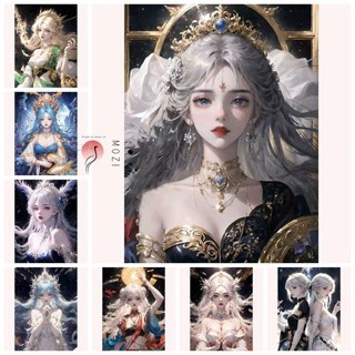 MOZI ✨Mười Hai Chòm Sao 60 * 75cm kích thước lớn tranh tô màu theo số tranh số hoá anime tranh tô màu số hoá sơn acrylic  tranh số hoáTranh Sơn Dầu Kỹ Thuật Số Họa Tiết Chòm Sao Độc Đáo