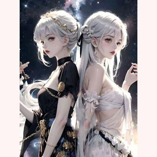 MOZI ✨Mười Hai Chòm Sao 60 * 75cm kích thước lớn tranh tô màu theo số tranh số hoá anime tranh tô màu số hoá sơn acrylic  tranh số hoáTranh Sơn Dầu Kỹ Thuật Số Họa Tiết Chòm Sao Độc Đáo