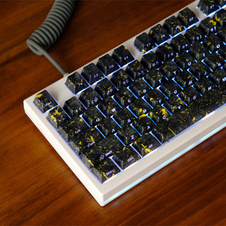 Vàng Đen Bên Tỏa Sáng Qua Keycaps PBT Dye-sub Cherry Profile Keycap Tùy Chỉnh Keycaps Tương Thích Với Cherry Gateron MX Switch