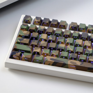Ngụy Trang Bên Tỏa Sáng Qua Keycaps PBT Dye-sub Cherry Profile Keycap Tùy Chỉnh Keycaps Tương Thích Với Cherry Gateron MX Switch