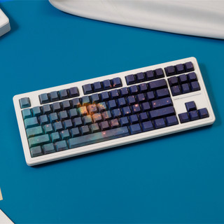 Tinh vân Side Shine Through Keycaps PBT Dye-sub Cherry Profile Keycap Custom Keycaps Tương thích với Cherry Gateron MX Switch