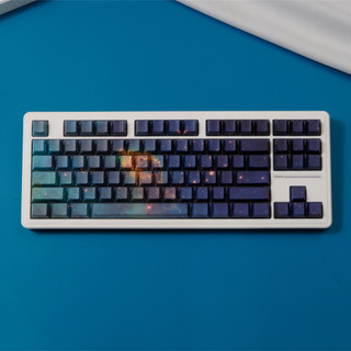 Tinh vân Side Shine Through Keycaps PBT Dye-sub Cherry Profile Keycap Custom Keycaps Tương thích với Cherry Gateron MX Switch