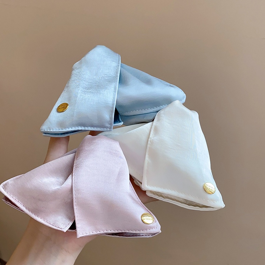 Vải in nơ tam giác kẹp tóc cá tính, phù hợp nhiềustyle