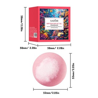 [2 Cái / bộ] SADOER Nước Hoa Quả Tắm Muối Bóng Fizzing Ball Bồn Tắm Bong Bóng Bồn Tắm Dầu Bóng Sạch Toàn Thân Bóng Muối 100g / chiếc