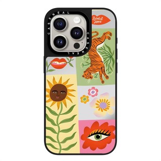 CASENEAL Hổ Hướng Dương Gương Chất Lượng Cao Ốp Lưng Điện Thoại Thích Hợp Cho iPhone 17ProMax 17pro 17 air 16promax 16 15promax 15 14promax 13 13promax Ốp Lưng Cứng Chống Rơi Thời Trang