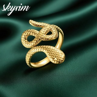 SKYRIM Women's Ring Snake Shape Unlimited Mở Điều chỉnh Quà tặng Trang sức Thời trang