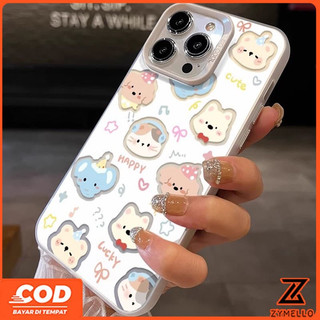 Ốp Lưng Cho OPPO Reno 15F Reno 14F Reno 14 Pro Reno 13F Reno12 F Reno11 F Reno 11 Pro Reno 10 Reno 8T Reno 8Z Reno 7Z Reno8 Chú Chó Con Dễ Thương Gấu Voi Chống Sốc Điện Thoại TPU ca