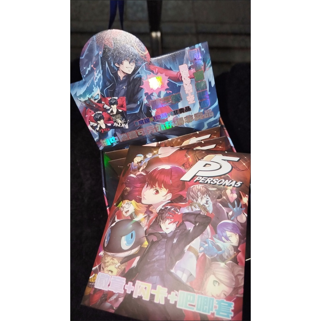 Bộ huy hiệu hộp mù Persona 5 | Thẻ Pin + Flash 75mm | Phiên BẢN THỨ 3 | Bộ sưu tập Anime | Huy hiệu dập nổi, Thẻ trong suốt