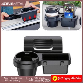 SEAMETALTAL Đa Năng Xe Sắp Xếp Hộp Bên Cửa Sổ Lưu Trữ Túi Treo Giá Để Đồ Có Giá Đựng Cốc Phụ Kiện Nội Thất Ô Tô