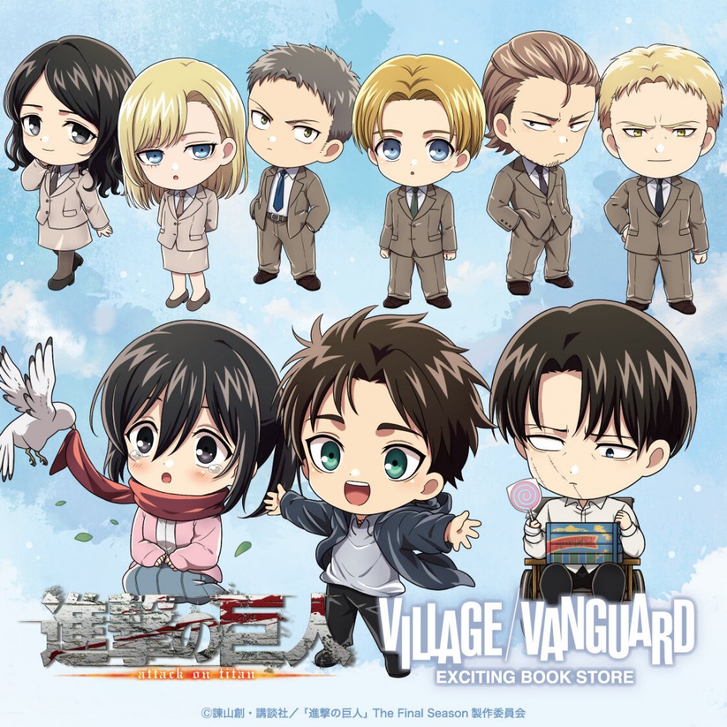 Attack on Titan Q Phiên bản Acrylic Stand (Playback Phần 4) Levi Eren Pieck Annie Anime Merch làm bằng quạt
