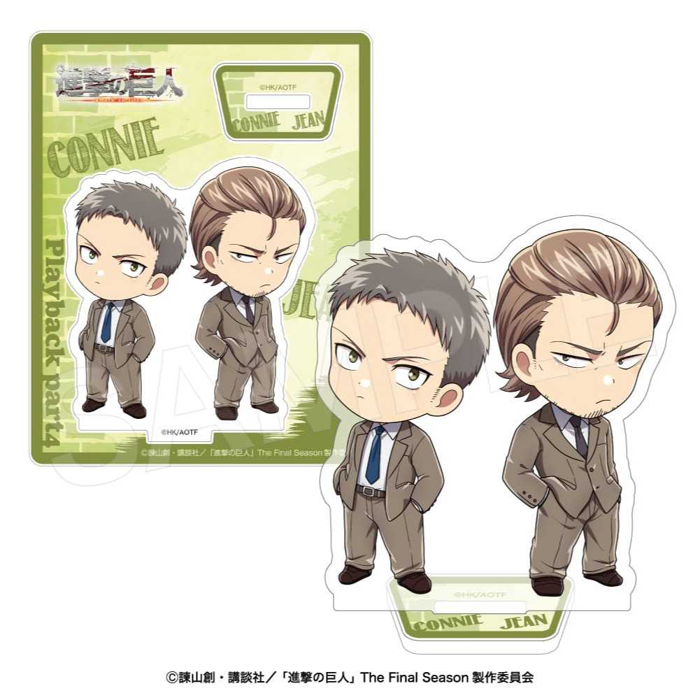 Attack on Titan Q Phiên bản Acrylic Stand (Playback Phần 4) Levi Eren Pieck Annie Anime Merch làm bằng quạt