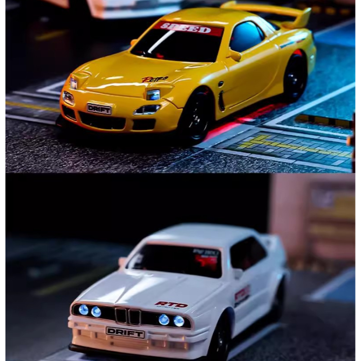1/43 Full Tỉ Lệ Rx7 Mini RC Drift Xe Máy Tính Để Bàn 4WD BMW Benz Xe Điều Khiển Từ Xa Drift Tốc Độ Cao Đua Xe Mô Hình Đồ Chơi Bé Trai Quà Tặng Giáng Sinh