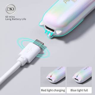 ANNIES Đèn nướng móng tay khô nhanh / UV / LED Mini Sạc di động Flat-Line Phototherapy Đèn làm móng tay