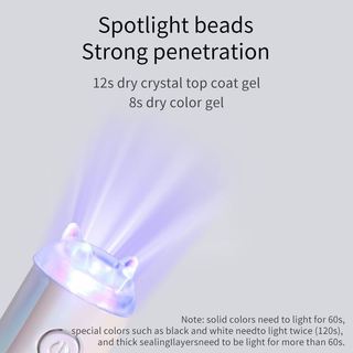 ANNIES Đèn nướng móng tay khô nhanh / UV / LED Mini Sạc di động Flat-Line Phototherapy Đèn làm móng tay