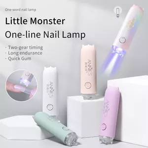 ANNIES Đèn nướng móng tay khô nhanh / UV / LED Mini Sạc di động Flat-Line Phototherapy Đèn làm móng tay