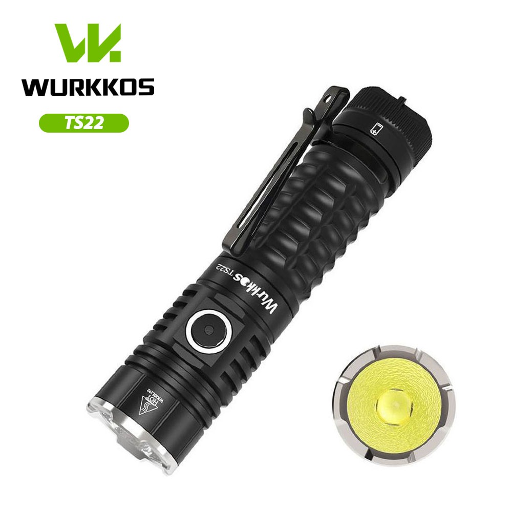 Wurkkos TS22 USB C có thể sạc lại 21700 LED XHP70.2 Đèn pin 4500LM mạnh ...