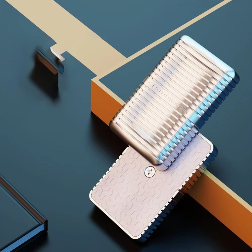 1 Hộp Xà Phòng Không Giới Hạn EDC Cơ Chỉnh Kim Loại Đầu Ngón Tay Đẩy Thẻ Giải Nén Để Bàn Kim Loại Đầu Ngón Tay Con Quay Hồi Chuyển Đồ Chơi