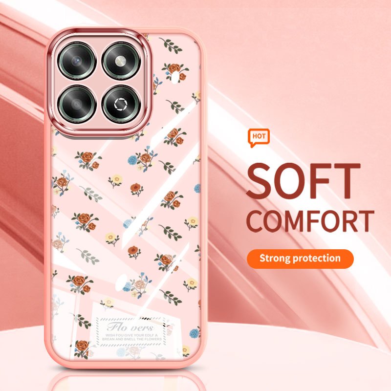 YBD Cho Honor X7E X7D 400 Smart X6C X5B Plus X6A Plus X6B Plus X6S X6 X8 X8A X7C 200 Vỏ Điện Thoại Thông Minh Vintage Hoa Hồng Nhiều Màu Sắc Bướm