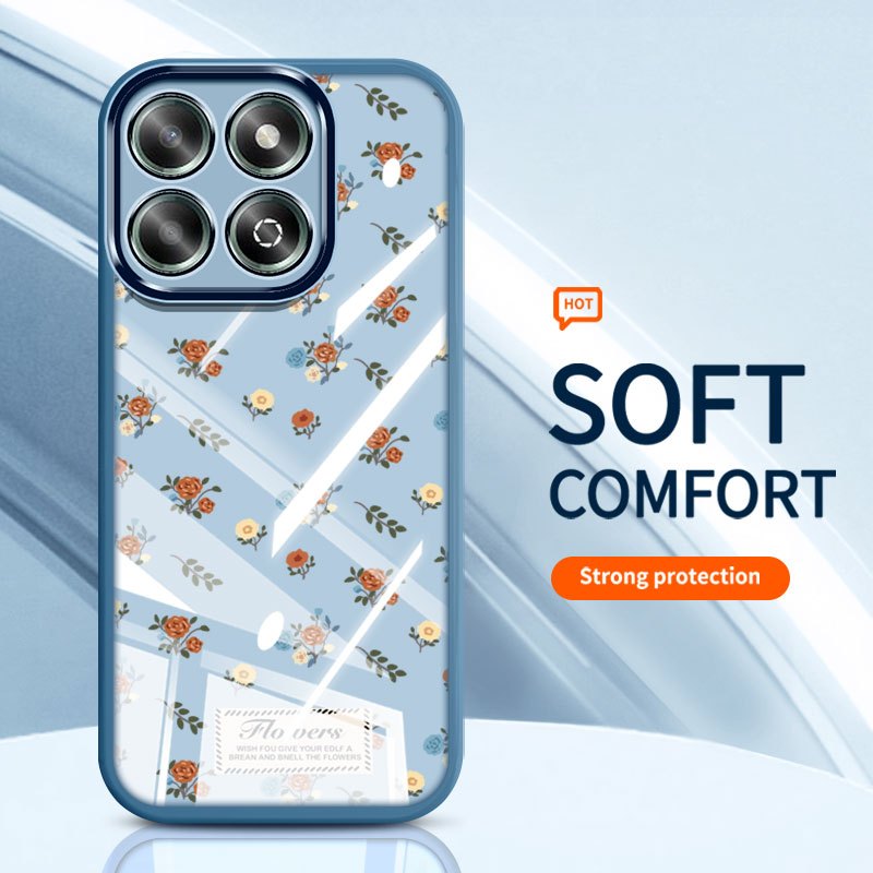 YBD Cho Honor X7E X7D 400 Smart X6C X5B Plus X6A Plus X6B Plus X6S X6 X8 X8A X7C 200 Vỏ Điện Thoại Thông Minh Vintage Hoa Hồng Nhiều Màu Sắc Bướm