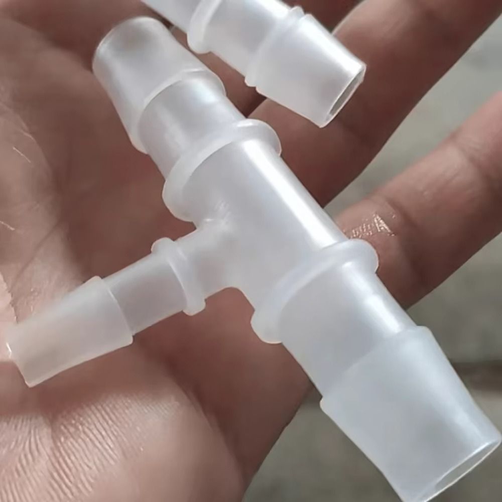 FANIELLAPOWELL 10 Đầu nối 3 chiều, Đầu nối Tee loại T có đường kính bằng nhau PP PE, Phụ kiện ống nhựa mềm 1,6-15,8mm bền bỉ cho phụ kiện bể cá