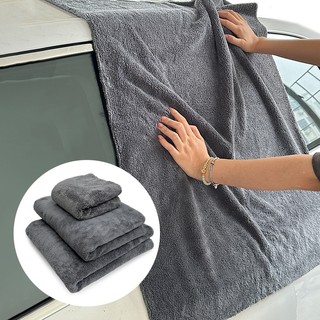 SEAMETAL 500GSM Khăn Rửa Xe Làm Sạch Vải Rag Dày San Hô Lông Cừu Microfiber Khăn Chi Tiết Xe Dụng Cụ Chăm Sóc