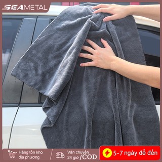 SEAMETAL 500GSM Khăn Rửa Xe Làm Sạch Vải Rag Dày San Hô Lông Cừu Microfiber Khăn Chi Tiết Xe Dụng Cụ Chăm Sóc