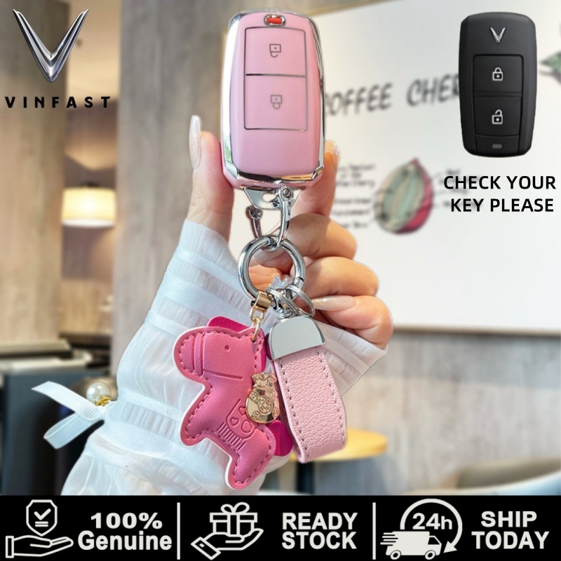 ốp chìa khoá vf3 Từ Xa Xe Thông Minh Móc Chìa Khóa Vòng Vỏ Thích Hợp Cho Vinfast VF3 Bọc chìa khóa Vinfast VF3