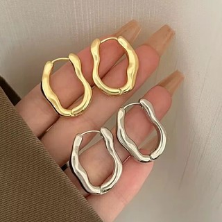 Bông tai vòng không đều Chống thấm nước Không mài mòn Thép titan không gỉ Trang sức không gây dị ứng