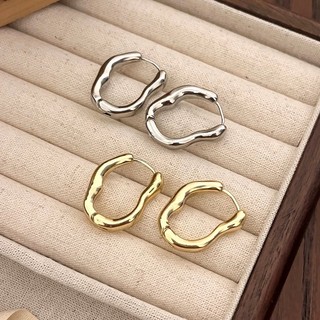 Bông tai vòng không đều Chống thấm nước Không mài mòn Thép titan không gỉ Trang sức không gây dị ứng