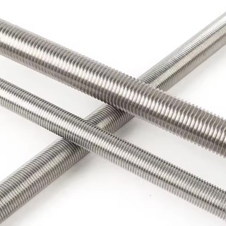 M6 M8 M10 Full Ren Vít Thanh Inox Không Đầu Bu Lông Ren Vít Chiều Dài 20mm ~ 300mm