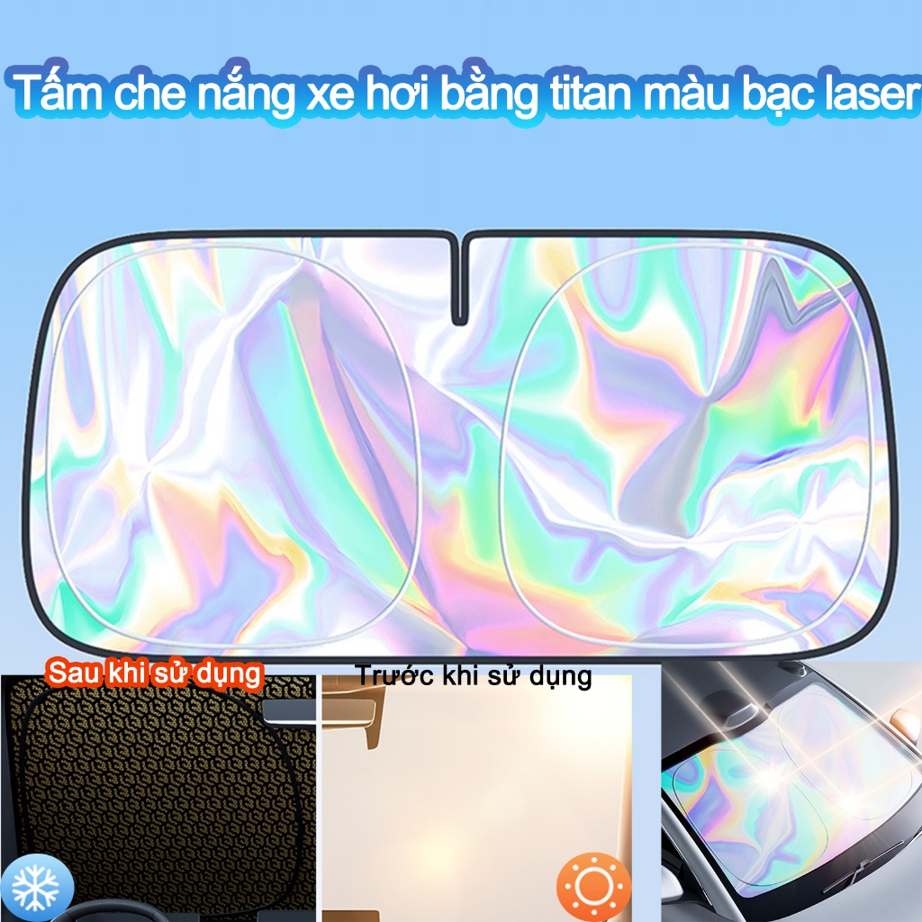 Bóng Nắng Cho Kính Chắn Gió Ô Tô SUV RV Xe Tải & Phụ Kiện Ô Tô SUV RV Phản Quang Có Thể Gập Lại Nhiều Màu Sắc Che Nắng pomervn