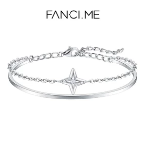 FanciMe Sterling Silver Starlight Vòng tay thiết kế độc đáo Quà tặng sinh nhật thời trang