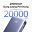 【 20000mAh 30W 】 Sạc di động UGREEN Sạc dự phòng 20000mAh 30W PD / PPS25W / QC / UFCS / FCP / SCP / AFC Sạc điện thoại di động Powerbank sạc nhanh với 4 đầu ra cho máy tính bảng iPhone Android