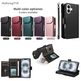 Dành Cho Iphone 13 14 15 16 17 Air Pro Plus SE 2 3 2020 2022 Retro Da PU Thẻ Bỏ Túi Khe Chống Sốc Flip Cover Thời Trang Ví Điện Thoại