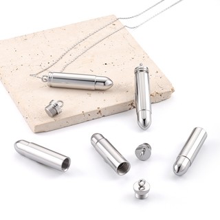 Chai nước hoa được đánh bóng Trang sức bằng thép không gỉ Phụ kiện DIY Mặt dây chuyền chống nước và Colorfast