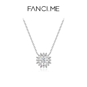 Vòng cổ mặt dây chuyền mặt trời bằng bạc FanciMe Trang sức sang trọng dành cho nữ hợp thời trang mới