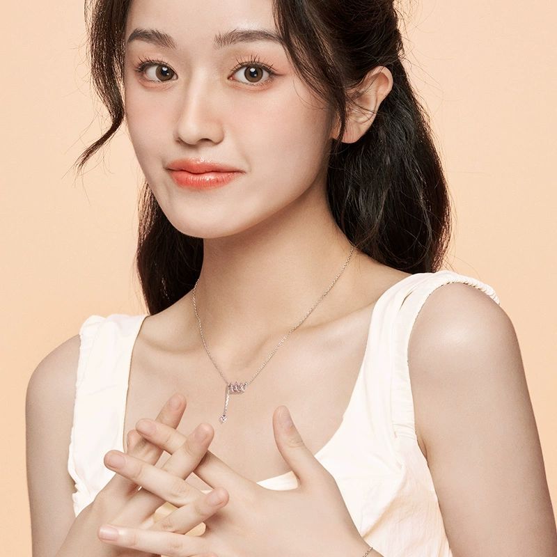 FanciMe Chảy Tình Yêu Xương Cổ Tinh Tế Vòng cổ Nữ Món Quà Trang Sức